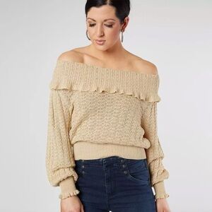 Free People - Crazy In Love Ruffle Sweater - Meyer Lemon